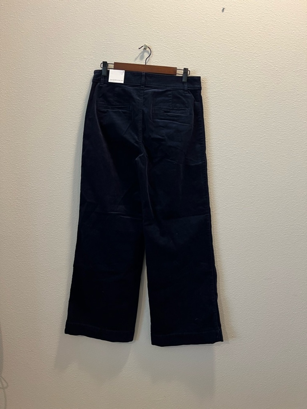 LOFT The Palmer Wide Leg High Rise Corduroy Pants in Navy - Picture 6 of 7